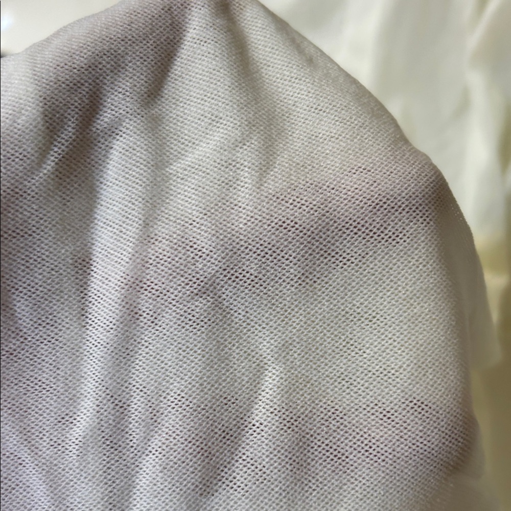 2/$15 Kenneth Cole Reaction Light Cream Scoop Neck Sleeveless Blouse LG - Picture 5 of 5
